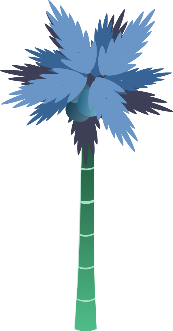 Trunk Clipart Short Tree - Palm Tree Clip Art (600x1146)