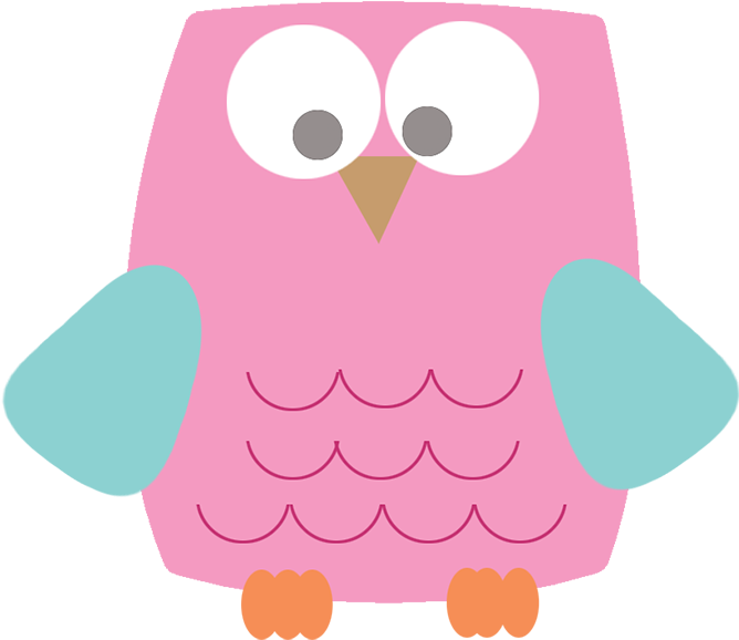 Owl Drawing Jpeg, Pink Square Owl Clipart Png - Owl Drawing Jpeg, Pink Square Owl Clipart Png (679x709)