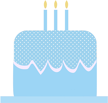 Blue Birthday Cake Clip Art - Birthday Cake Logo Transparent Background (462x455)