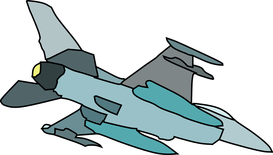 Cartoon Fighter Plane Png (960x544)