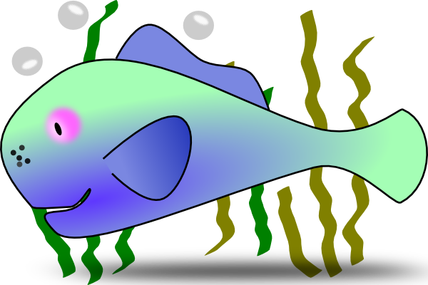 Clipart Info - Fish In The Sea Clipart (600x400)