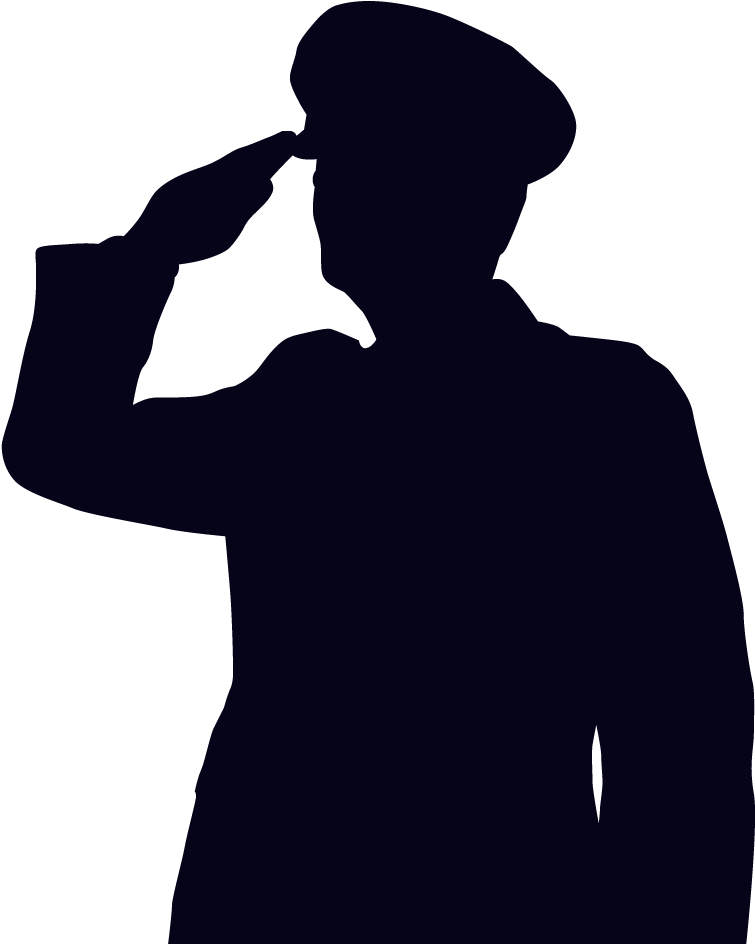 Soldier Salute Clipart - National Police Week 2018 (805x1001)