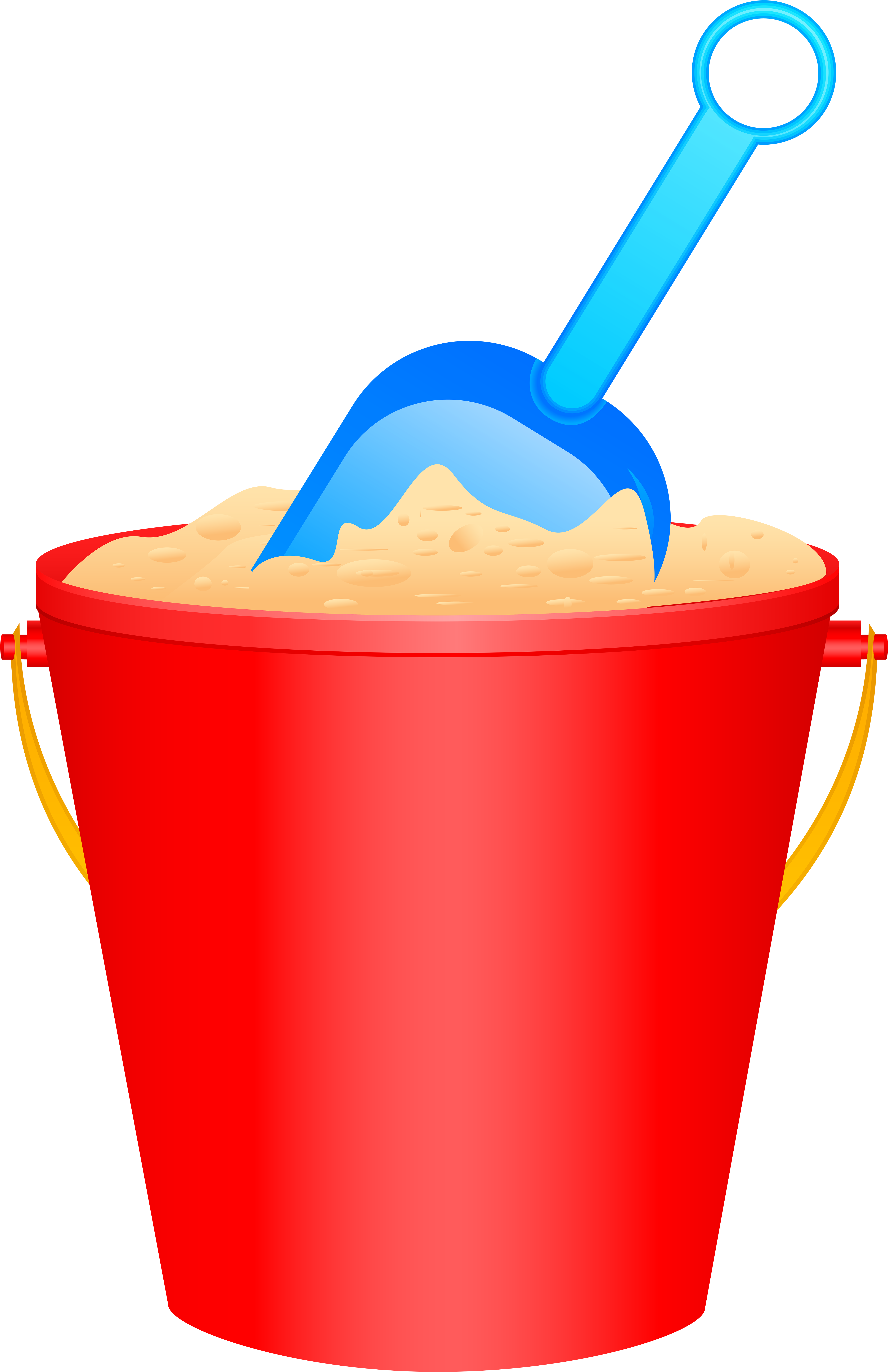 Beach Bucket And Shovel Png Clip Art - Bucket And Shovel Clipart (5309x8000)