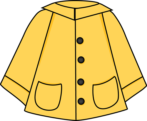 Winter Coat Clipart Free Download Clip Art On - Raincoat Clipart (500x413)