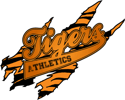 Tiger Clipart Cheerleading - Tiger Cheer Logo (431x345)