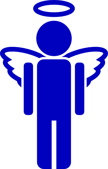 Blue Angel Clip Art At Clker - Angel Clip Art (378x593)