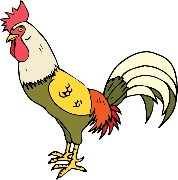 Free To Use Public Domain Animals Clip Art - Personalisierter Hahn-huhn-vogel Rundes Keramik Ornament (800x760)