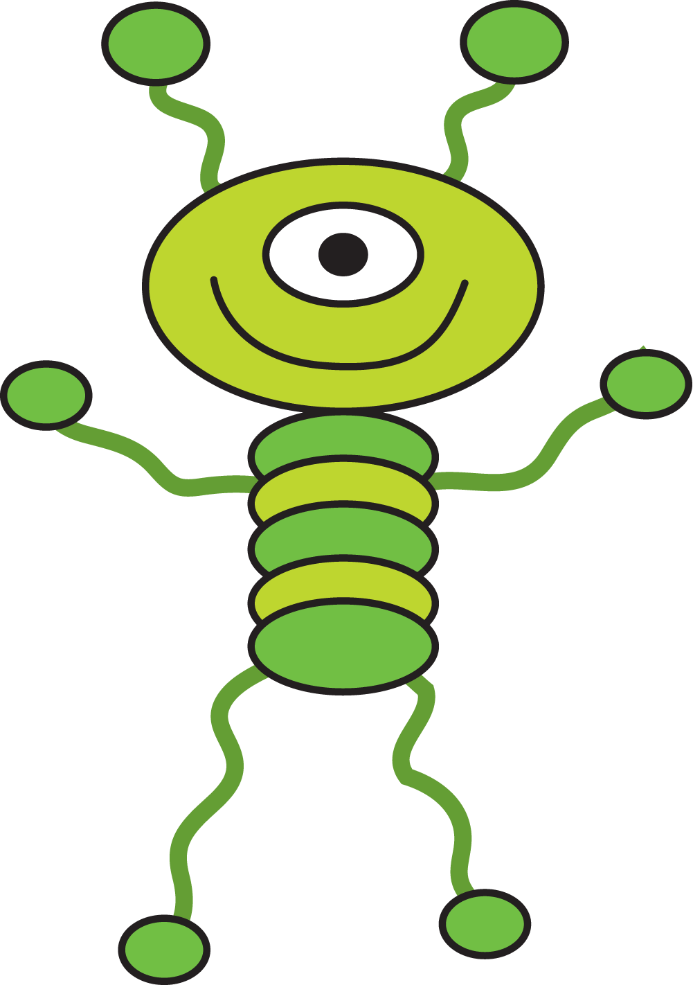 Alien Outer Space Clipart Collection - Clip Art Alien From Outer Space (1001x1422)