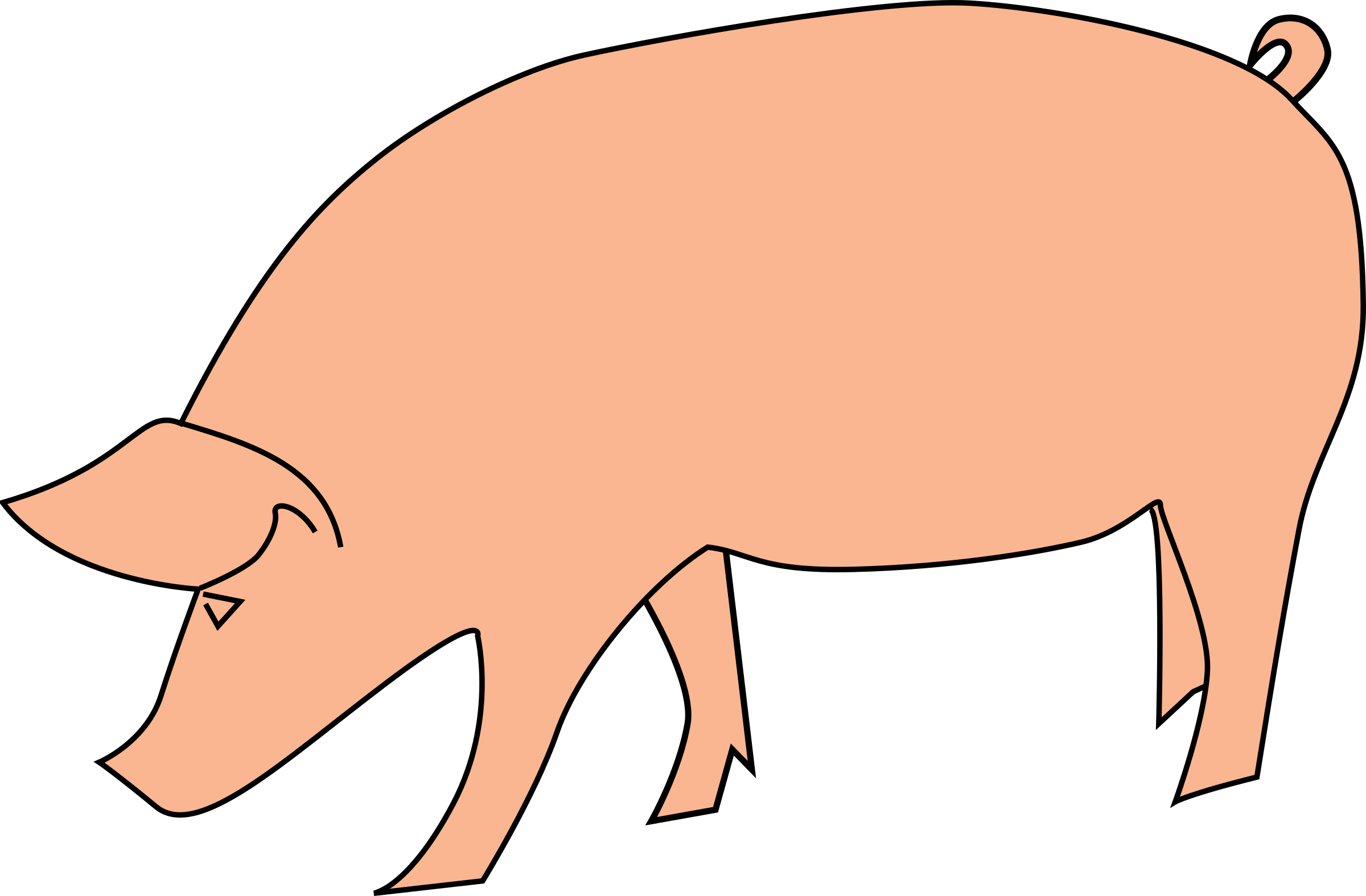 Pictures Of Pig Clip Art Pig Clip Art Wallpapers - Baboy Clipart (2400x1575)