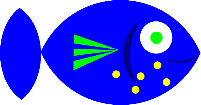 Free Vector Blue Fish Clip Art - Fish Clip Art (640x334)
