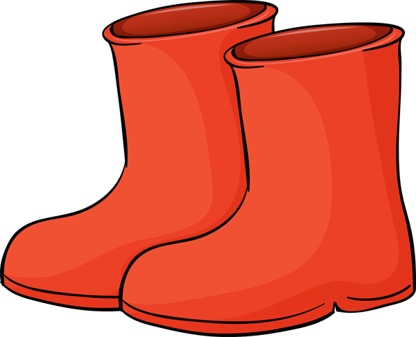 Red Boots Clipart (640x519)