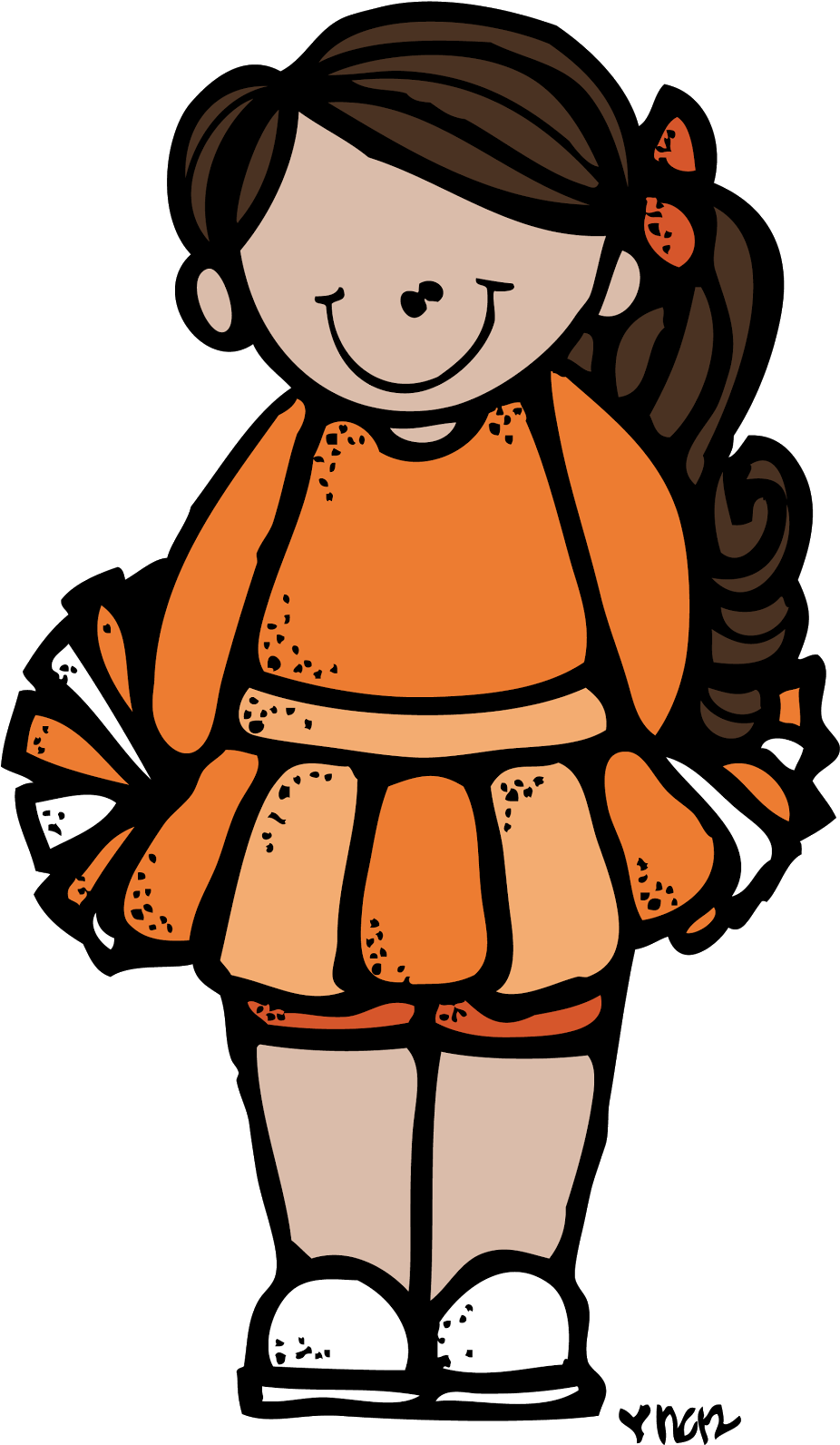 Cheerleader 1 Melonheadz Colored - Melonheadz Cheerleader (925x1600)
