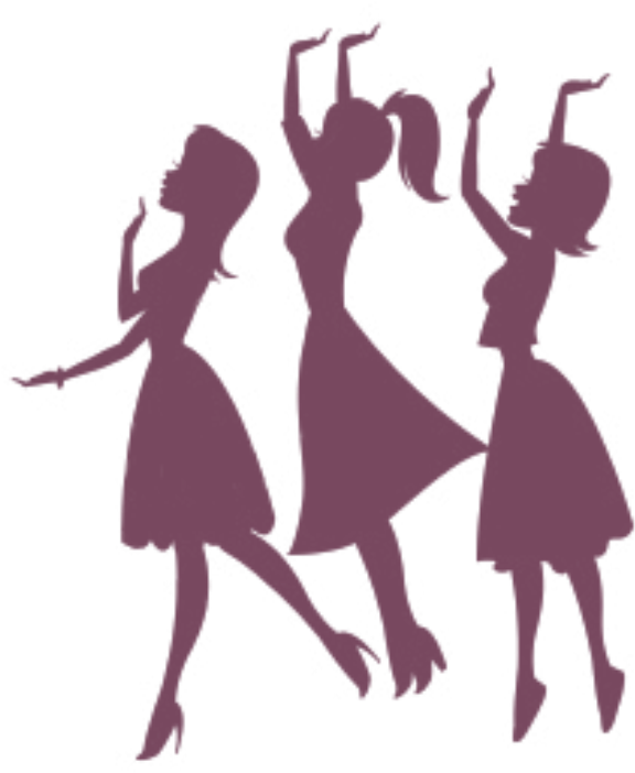 Bridesmaid - Clipart - Bridesmaids Black And White Clipart (1200x1200)