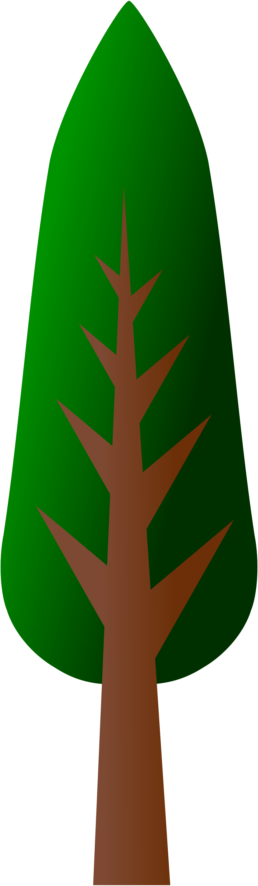 Tree Clip Art Vector Clip Art - Tall Trees Clip Art (875x3000)