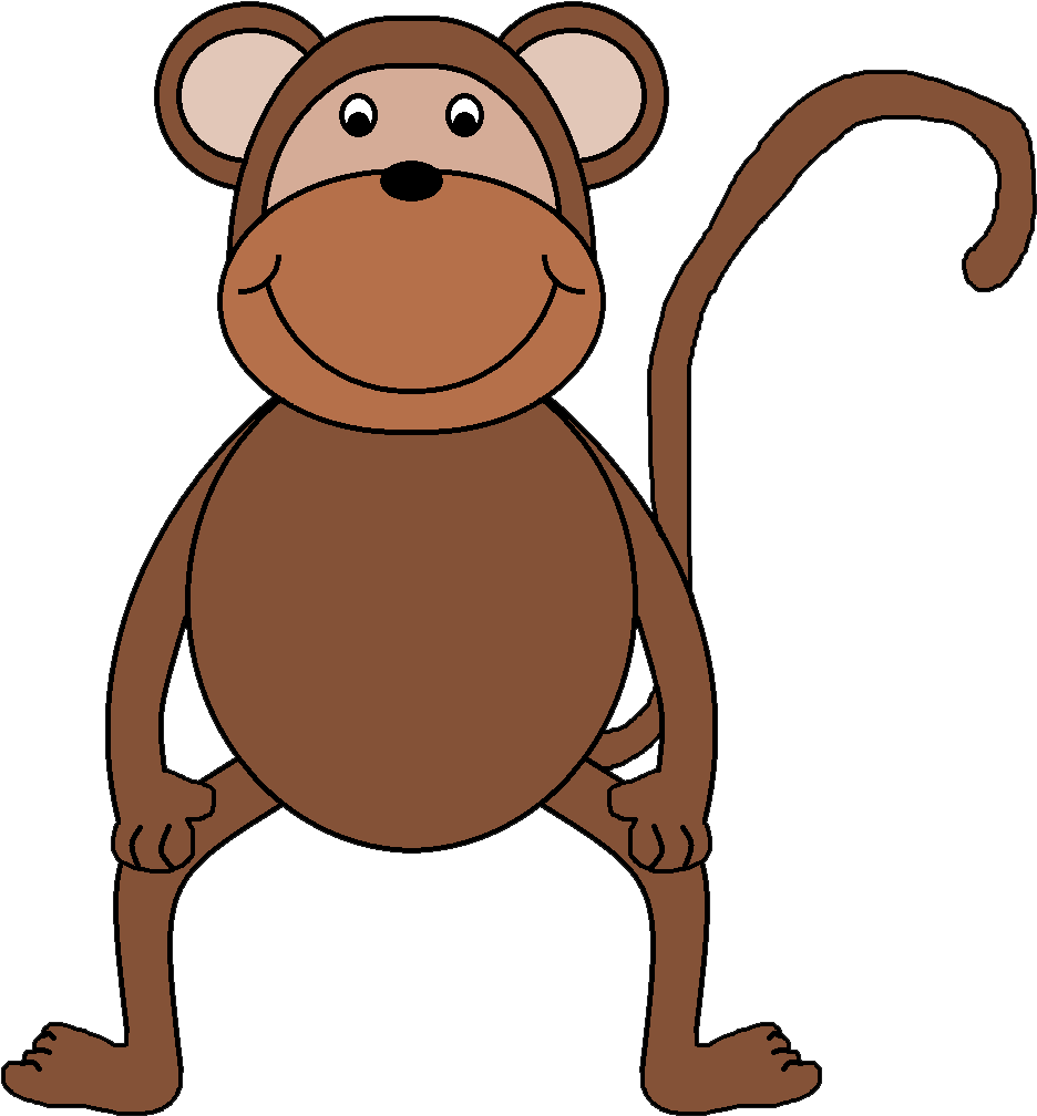 Monkey - Clipart - Monkey Clipart (963x1036)