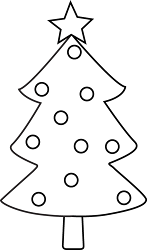 Black And White Christmas Tree - Black And White Christmas Tree (294x500)