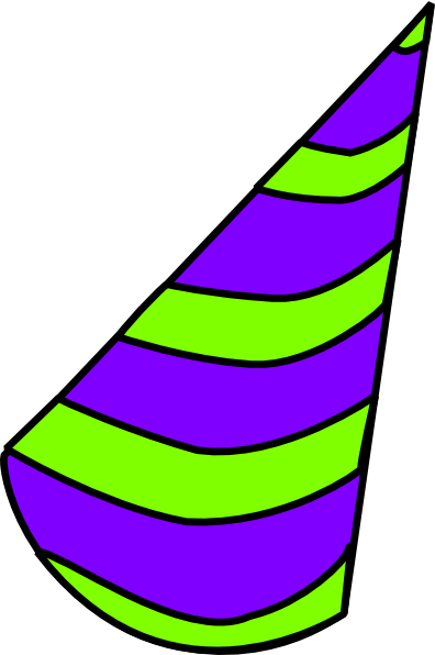 Birthday Hat Clip Art At Vector Clip Art - Clip Art Free Birthday Hats (396x596)