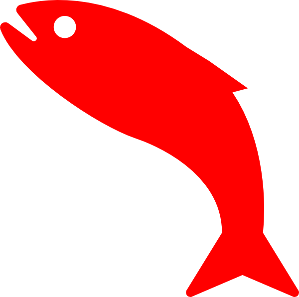 Clipart Red Fish (600x596)