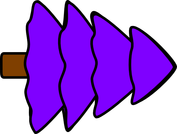 Large 4 Layer Purple Fir Tree Svg Clip Arts 600 X 455 - Clip Art (600x455)