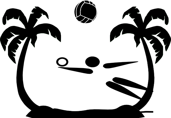 Beach Volleyball Net Clipart - Sand Volleyball Clip Art (600x414)