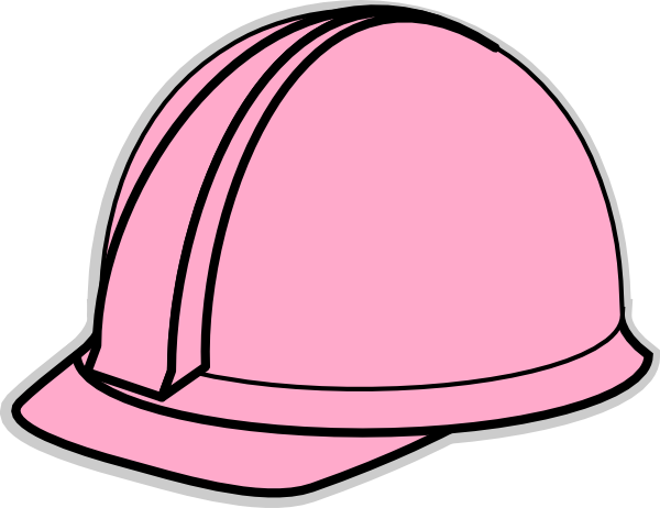 Pink Hard Hat Clip Art (600x462)