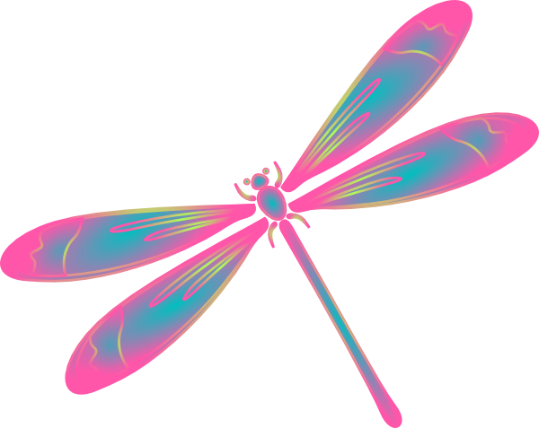Dragonfly Clipart Transparent Background (600x477)