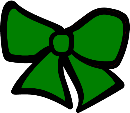 Green Cheer Bow - Green Cheerleading Clip Art (640x480)