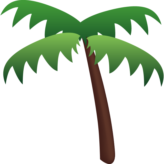 Download Palm Tree Emoji Icon - Palm Tree Emoji Png (640x640)