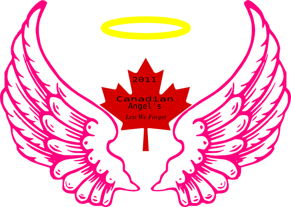 Canadian Wing Angel Halo Clipart Free Clip Art Images - Angel Wings (600x428)