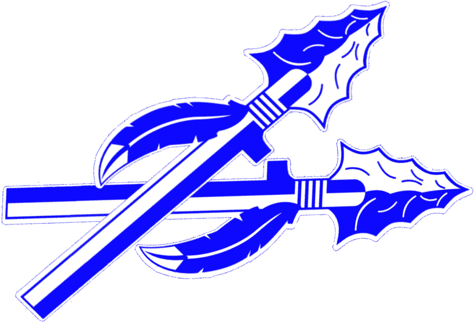 Blue Spear Crossing Free Images At Clker Com Vector - 17" Florida State Seminoles Metal Wall Art (1097x1097)
