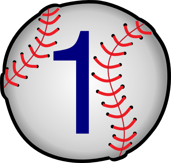 Baseball Clip Art At Clker - Baseball Clipart (600x570)