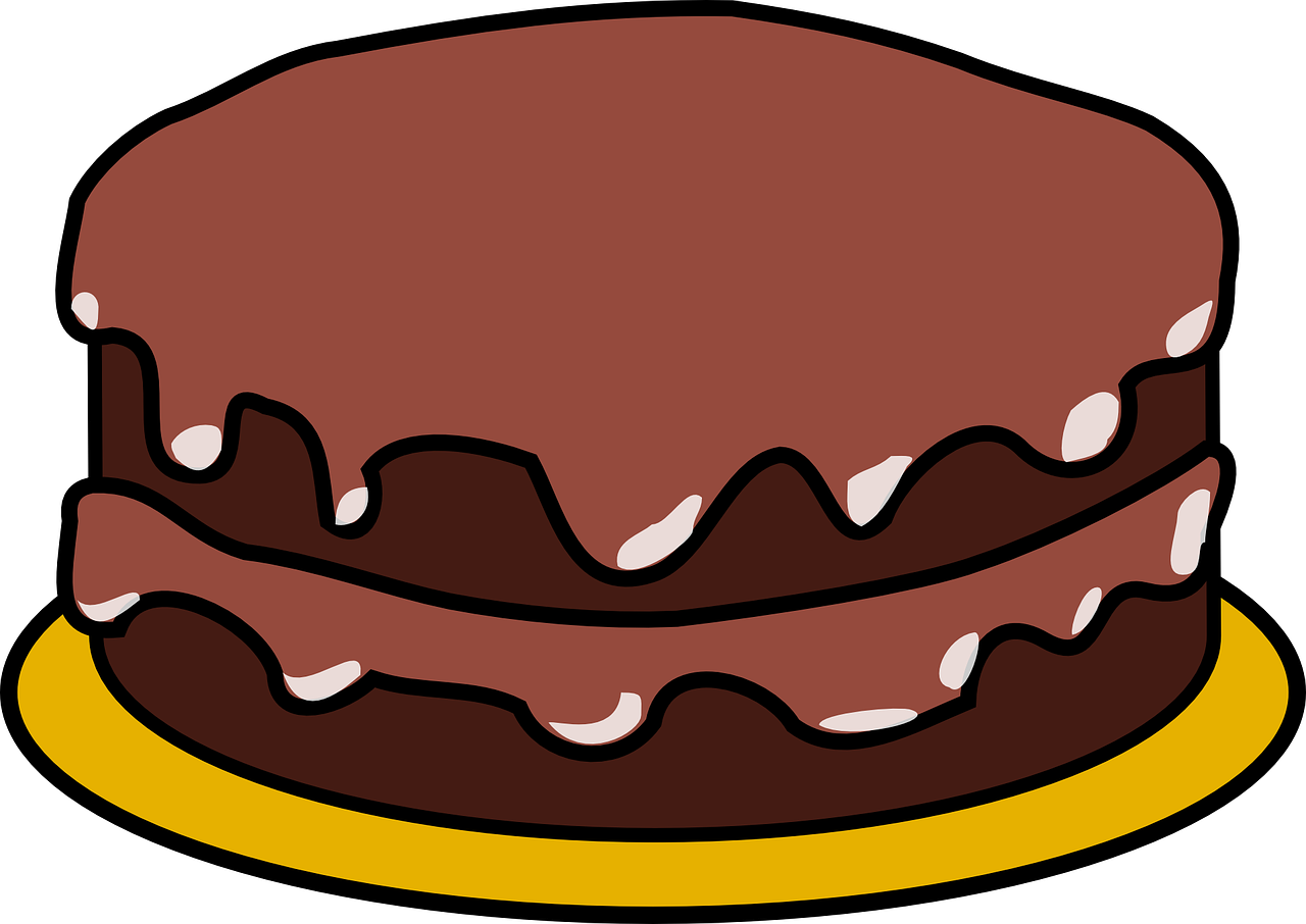 Cake Clip Art At Vector Clip Art Free - Birthday Cake Clip Art (1280x906)