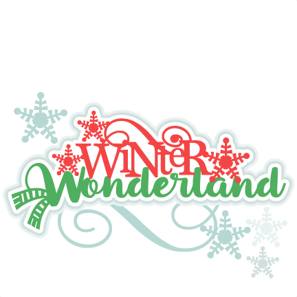 Winter Wonderland Title Svg Scrapbook Cut File Cute - Winter Wonderland Title (432x432)