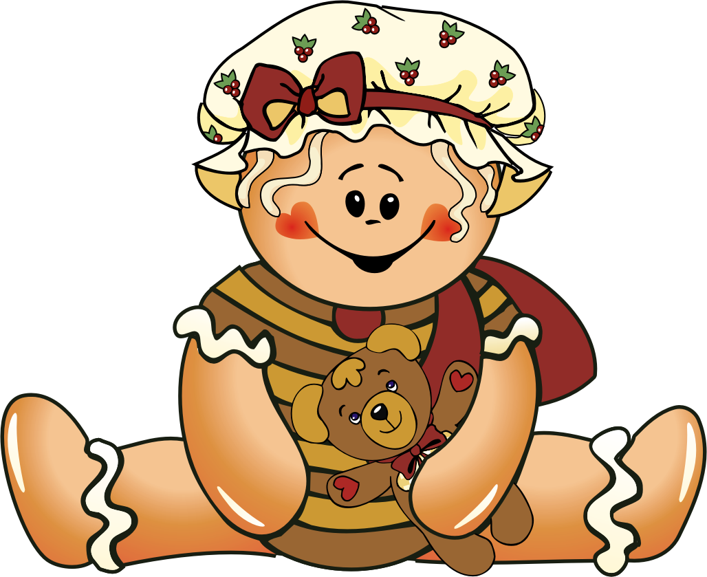 Download Free Printable Clipart And Coloring Pages - Gingerbread Images Clip Art (1028x839)