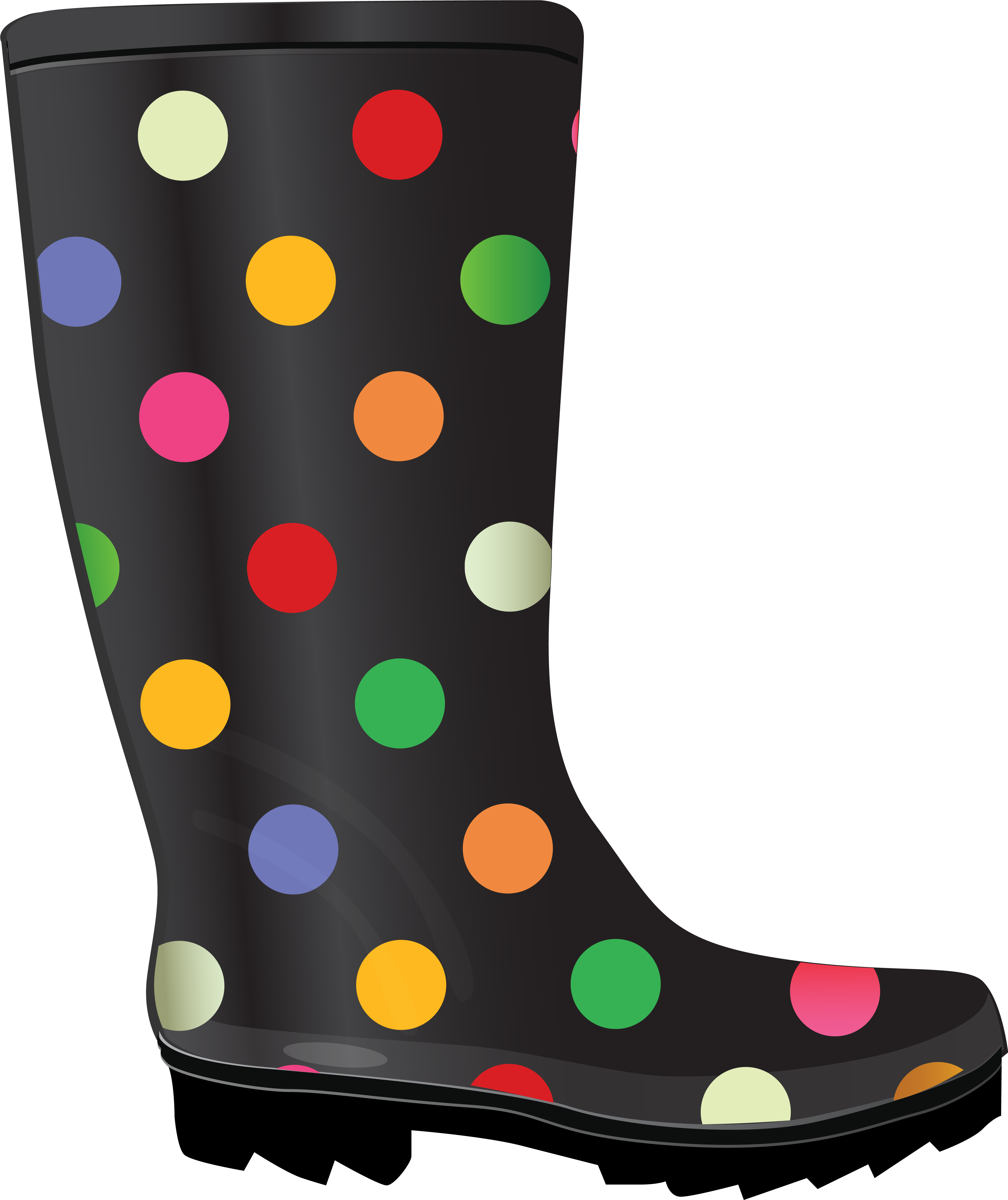 Boots Clip Art - Rain Boot Clipart (4482x5338)