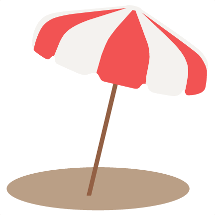 Beach Umbrella Svg Scrapbook Cut File Cute Clipart - Beach Umbrella Clipart Transparent (432x432)