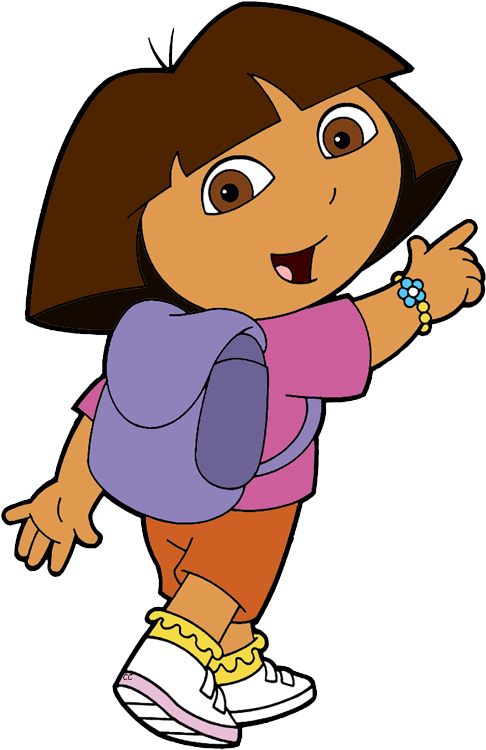 Dora Pointing - Dora The Explorer Clipart (503x763)