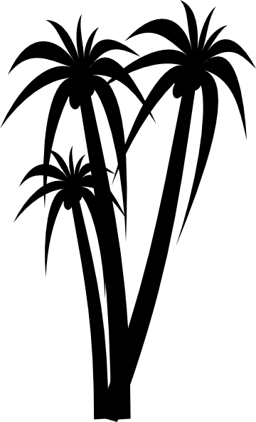 Palm Tree Clip Art - Pohon Kurma Vector Png (360x592)