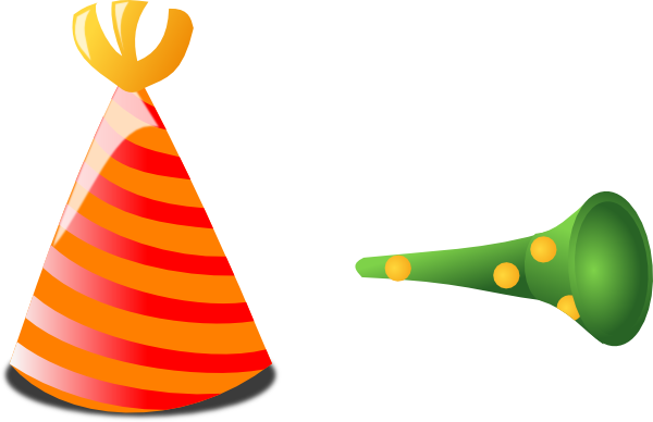 Birthday Hat Transparent Background Free Clipart Clipart - Birthday Horn Png (600x388)