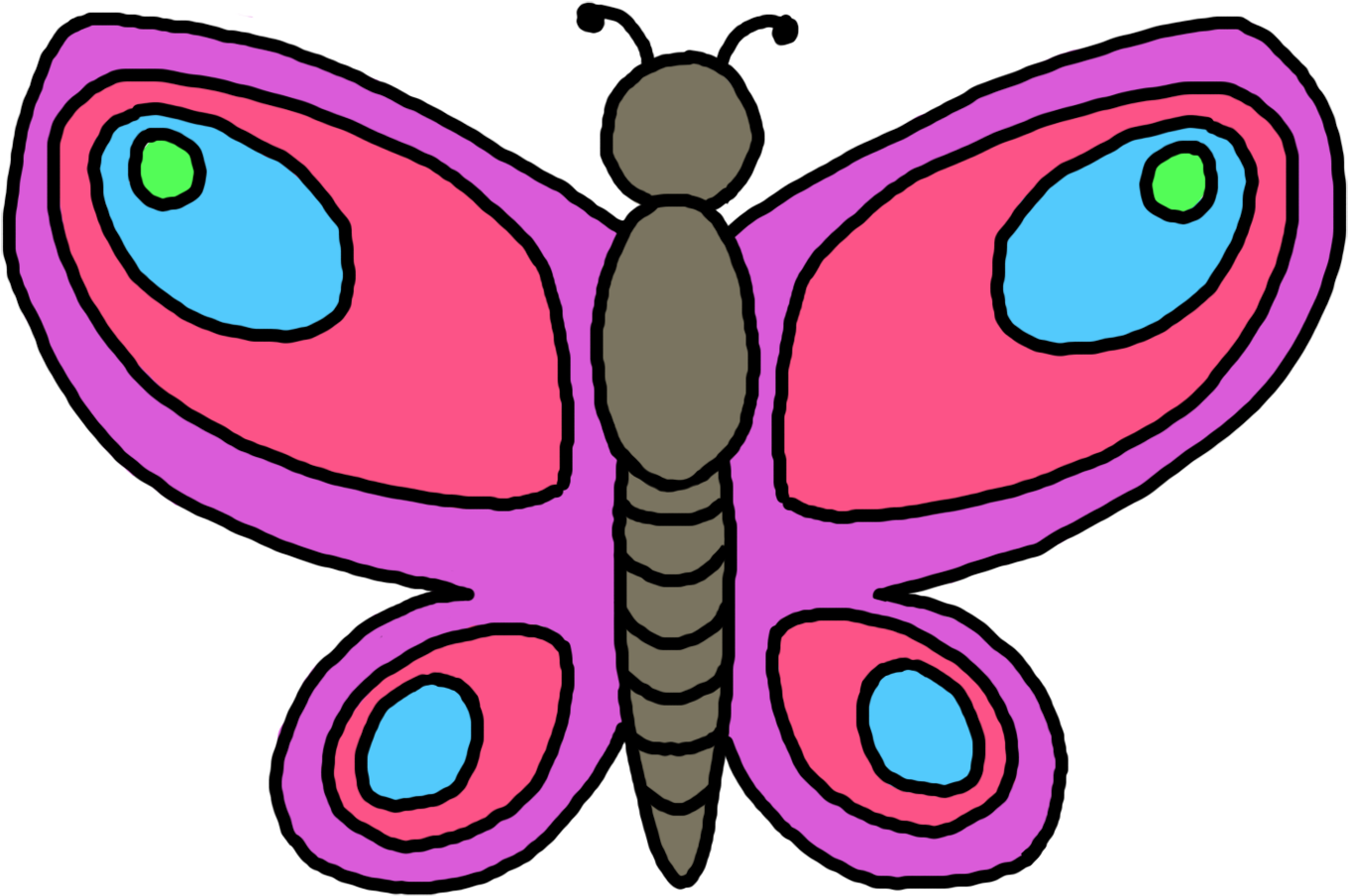 Butterfly Clip Art - Clipart Of A Butterfly (1400x1400)