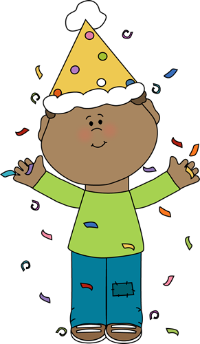 Birthday Boy With Confetti - Birthday Boy Clipart (291x500)