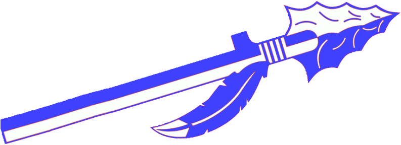 Indian Clipart Spear - Easton High School Warriors (799x376)