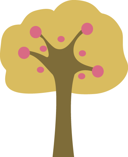 Tree Clipart Retro - Tree Clipart Retro (418x514)