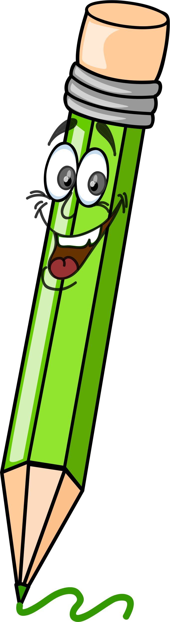 Crayon À Papier Clipart (682x2488)