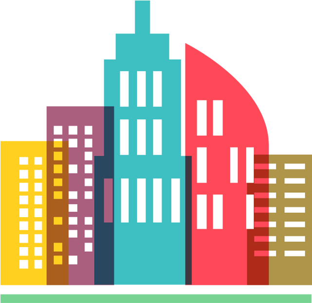 See Here Building Clipart Vector Free Download - Visakhapatnam As Smart City (650x630)