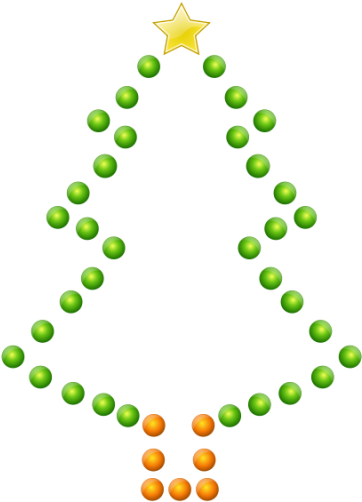 Pin Christmas Tree Clip Art Outline - Christmas Tree (566x800)
