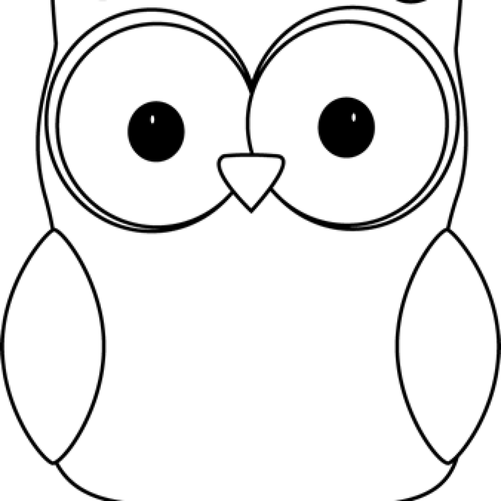 Owl Clipart Black And White Black And White Owl Clip - Clip Art (1024x1024)