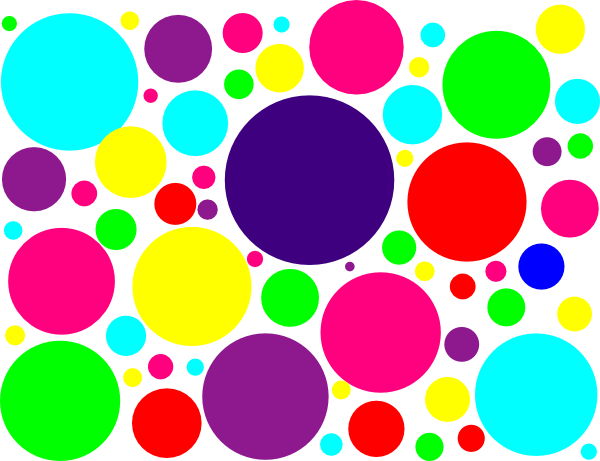 Multi Colored Polka Dots Clip Art At Clipart Library - Multi Colored Polka Dots (600x461)