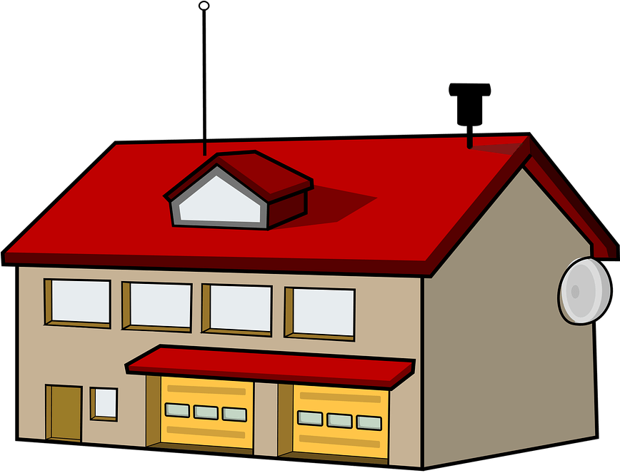 Fire Station Clip Art (640x531)