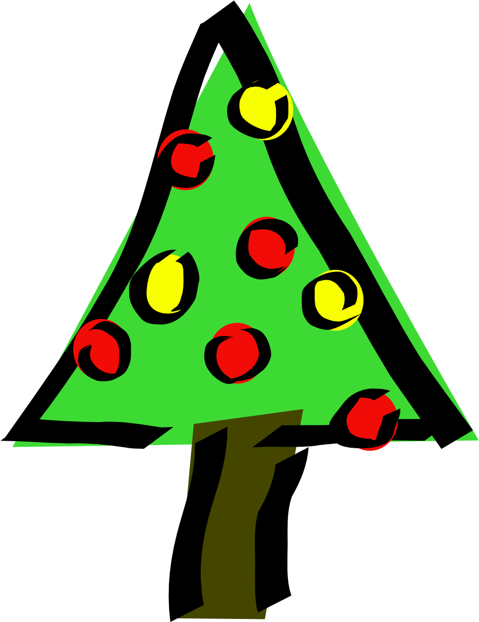 Christmas Tree Svg Vector File, Vector Clip Art Svg - Christmas Tree Clip Art (1331x1731)